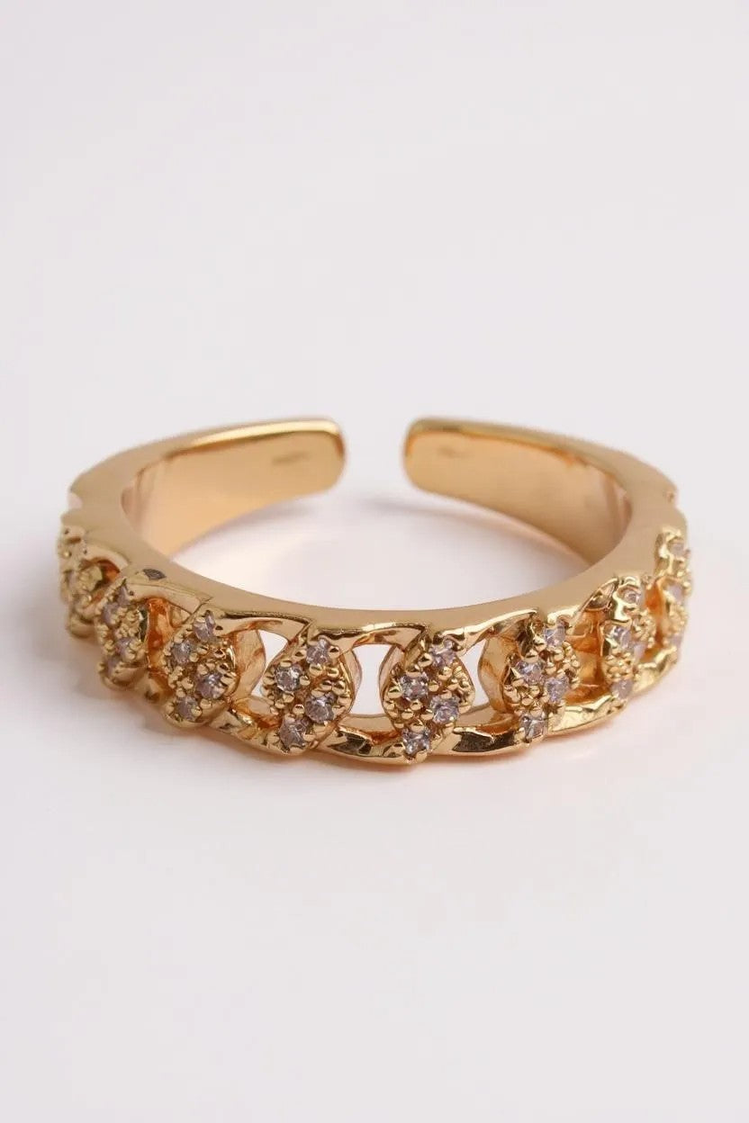 CRYSTAL CHAIN RING